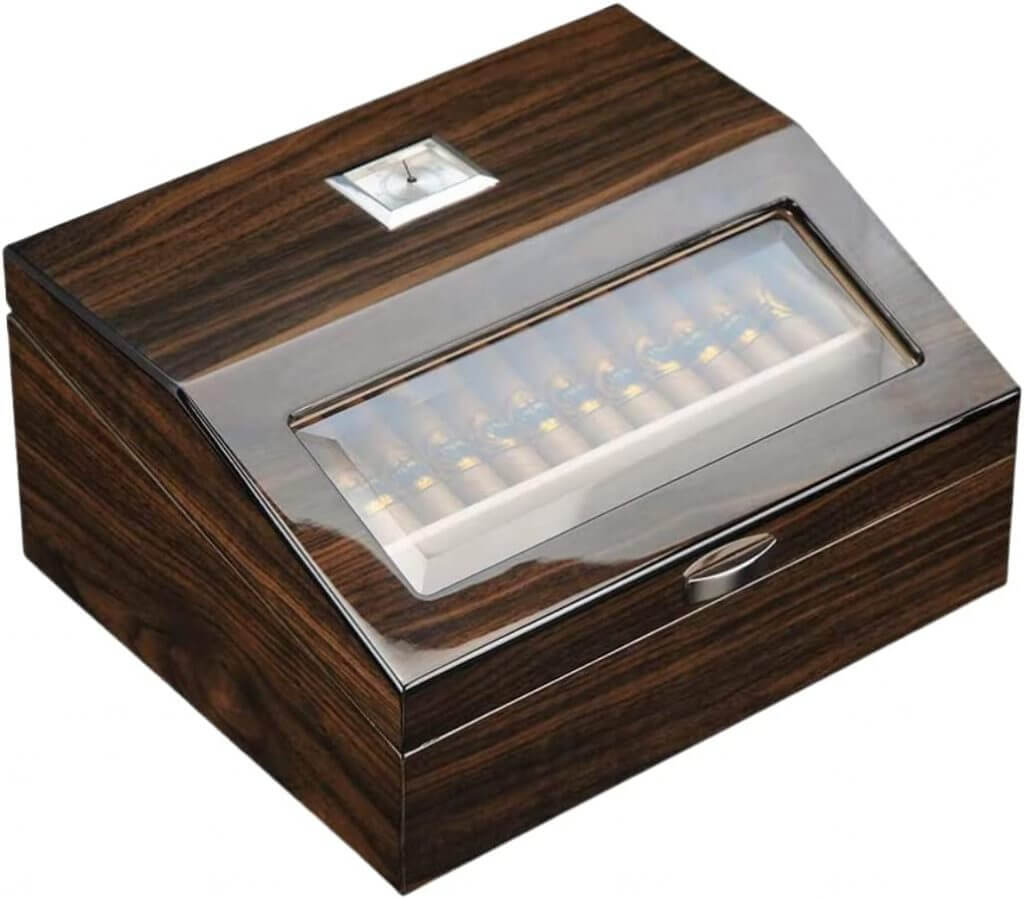 Decorebay Wood Lined Cigar Cabinet Humidor Cigar Case, Best Man