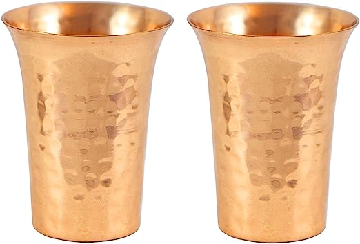 Alchemade Set of Two 2 Ounce 100% Pure Hammered Copper