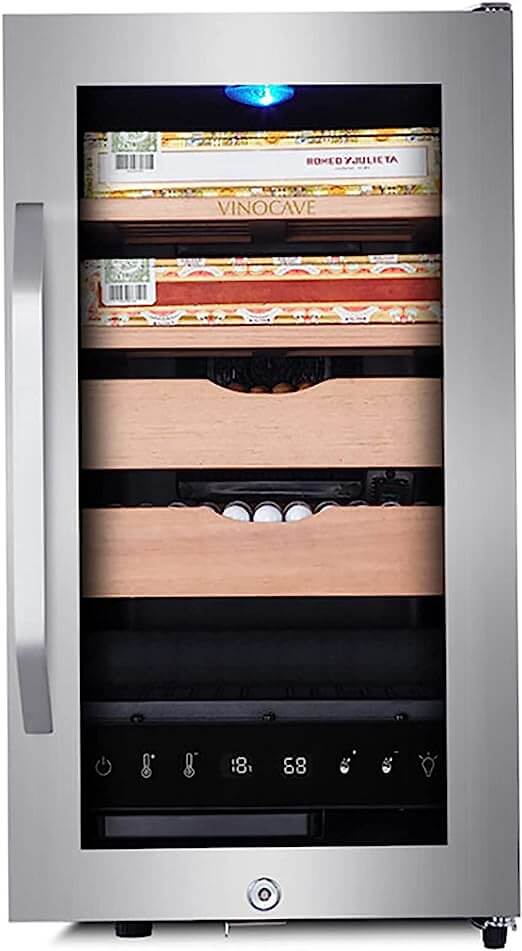 ALREMO HUANGXING - Silver Cigar Humidor Cigar Humidification Box