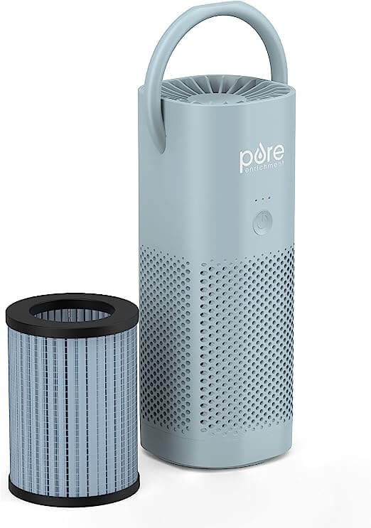Pure Enrichment PureZone Mini Portable Air Purifier and Filter Bundle